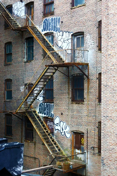 Metal fire stairs