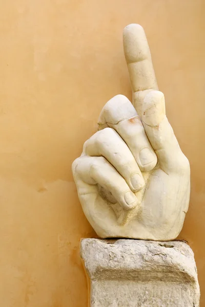 Giant hand from statue in Rome