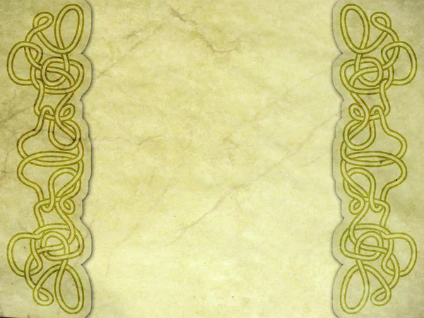 Old paper with celtic pattern