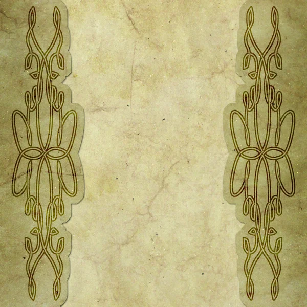 Old paper with celtic pattern