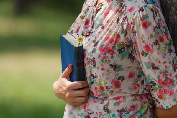 The woman with the book