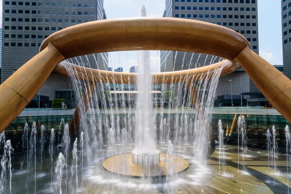 SINGAPORE, JULY 11, 2016 : Fountain of wealth, the biggest fountain in the world near Suntec towers at Singapore  on July 11, 2016, landmark