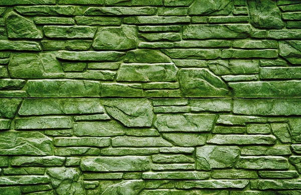 Green stone brick wall detailed contrast texture background