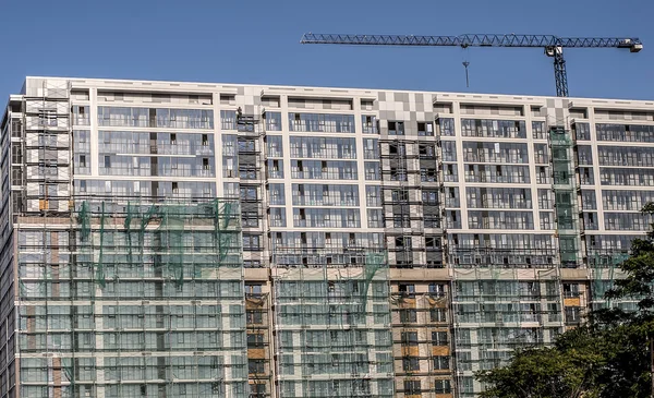 Exterior wall of a multi-storey building under construction