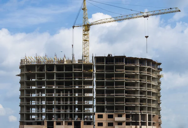 Monolithic concrete residential building under construction