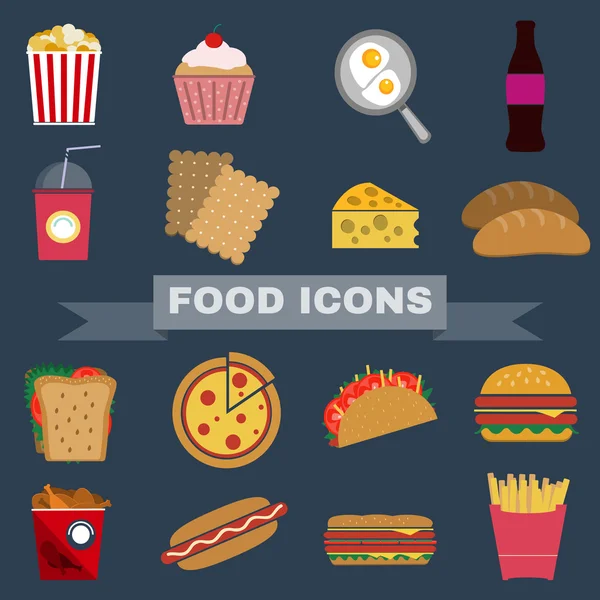 Food Snacks Icon Set
