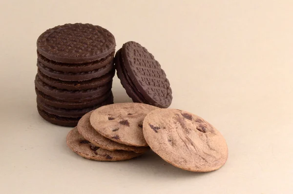 Chocolate Chip Cookie and cream biscuit