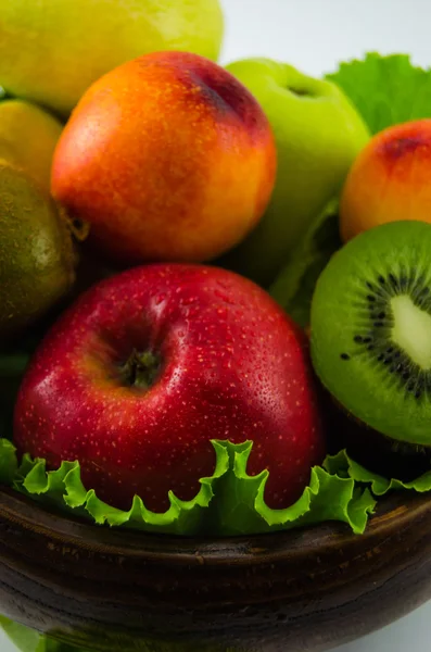 Fruits on a white background