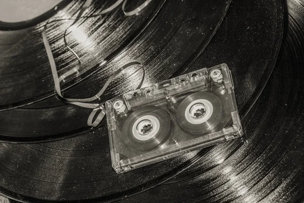 Audio cassette on disc