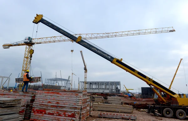 Construction of building in Sofia, Bulgaria Nov 24, 2014