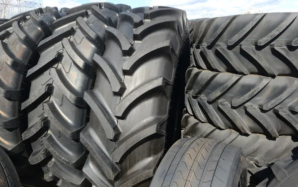 Tires stacked in a yard on April 2, 2015 in Sofia, Bulgaria