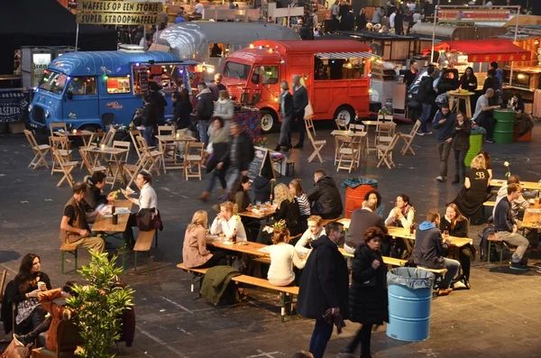 The busy Foodfestival in Amsterdam