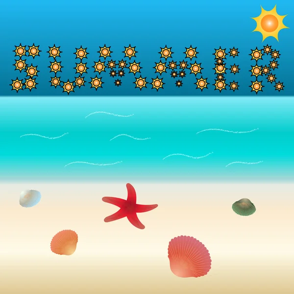 Tropical summer vacation background