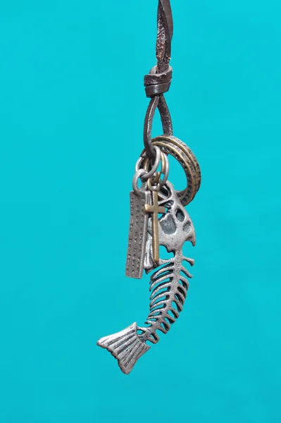 Keychain fish skeleton