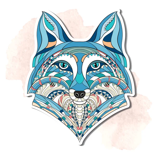 Patterned head of the red fox