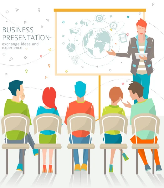 Concept of business presentation