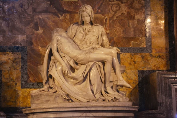 The Pieta,St.Peters Basilica Vatican City,Rome Italy,November 5th 2013.Michelangelo\'s first masterpiece is inside St.Peters church.It is the only piece he signed because he was so young no one believed he sculpted it.A much see when in Rome.