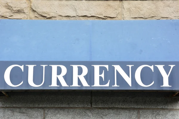 Currency exchange sign