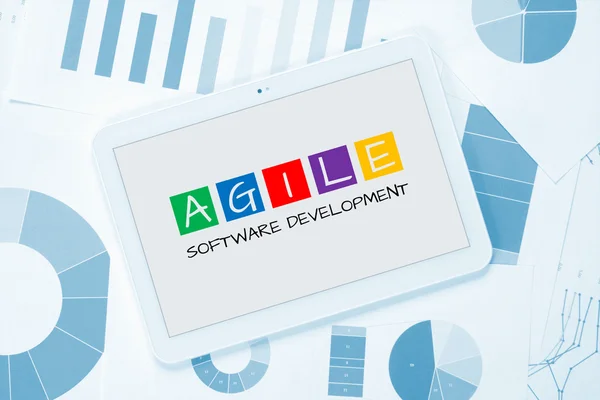 Agile software development concept