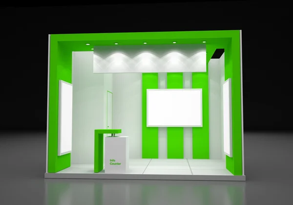 Blank Modern Booth Exhibition Design Concept