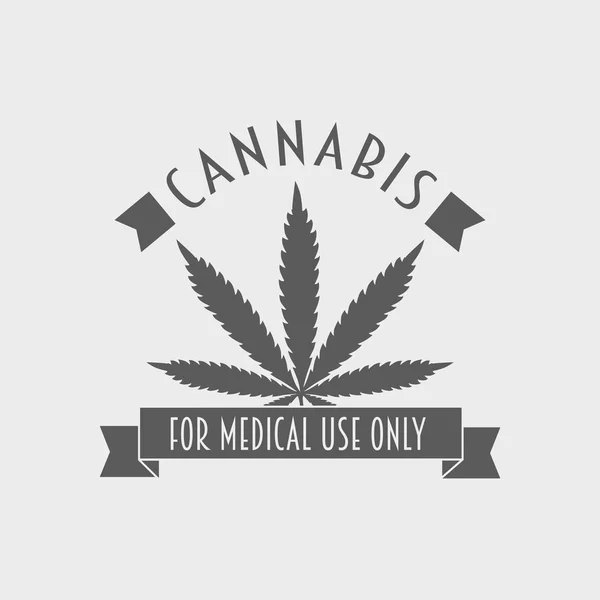 Medical marijuana. Cannabis logo concept