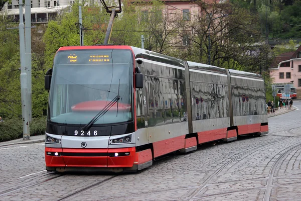 Modern Articulated City Tramway Skoda 15T