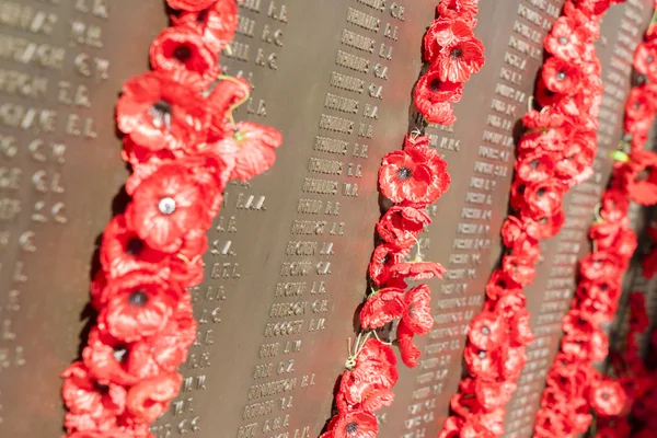 Bronze plaques in the Australian War Memorial