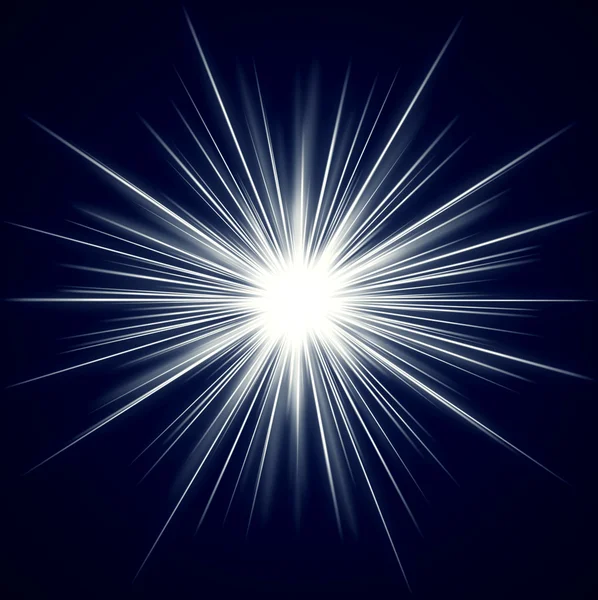 Burst of light in a starlike shape