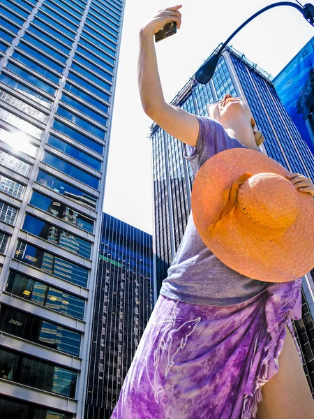 Young traveler in New York City