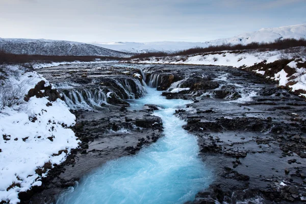 Bruarfoss, the blue waterfall in Iceland