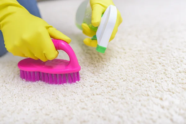 Clean the carpet brush.