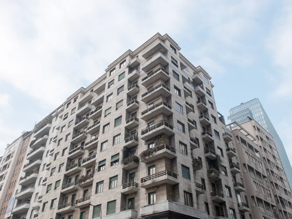 Low Rise Apartment Building with Corner Balconies