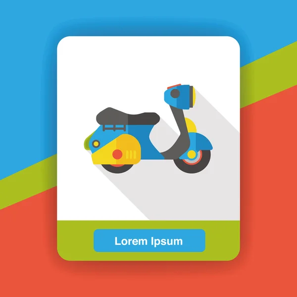 Transportation motorcycle flat icon icon element