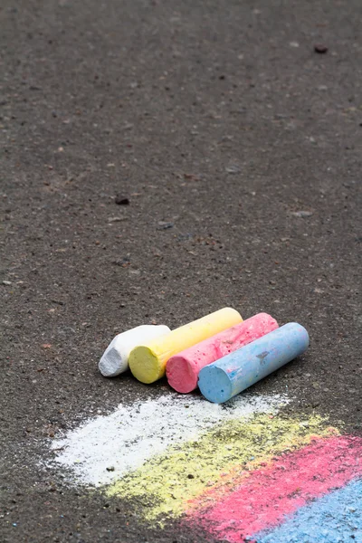 Colored chalk, chalks