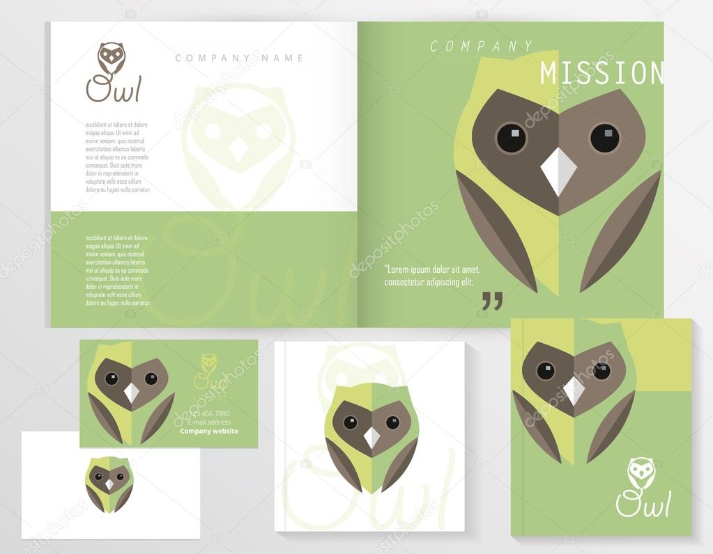 Uil logo elementen — stockvector © dianahlevnjak #97443204