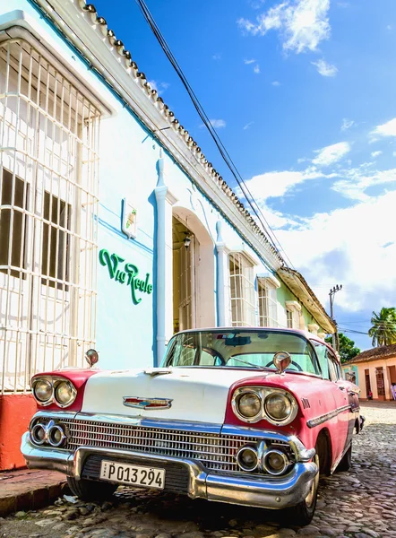 Classic American car on streets of Trinidad