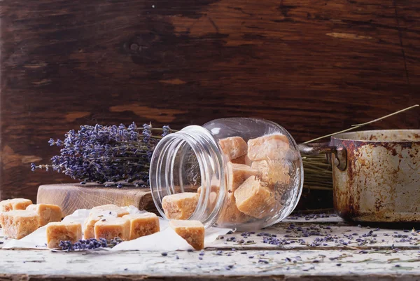 Fudge candies with Lavender