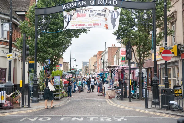 Roman Road, East London on Market day.