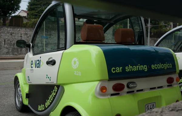 Energy conservation, electric car sharing compact vehicle