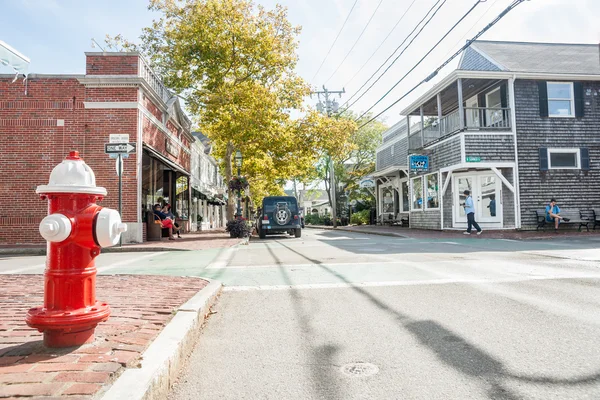 Small town America street scene.