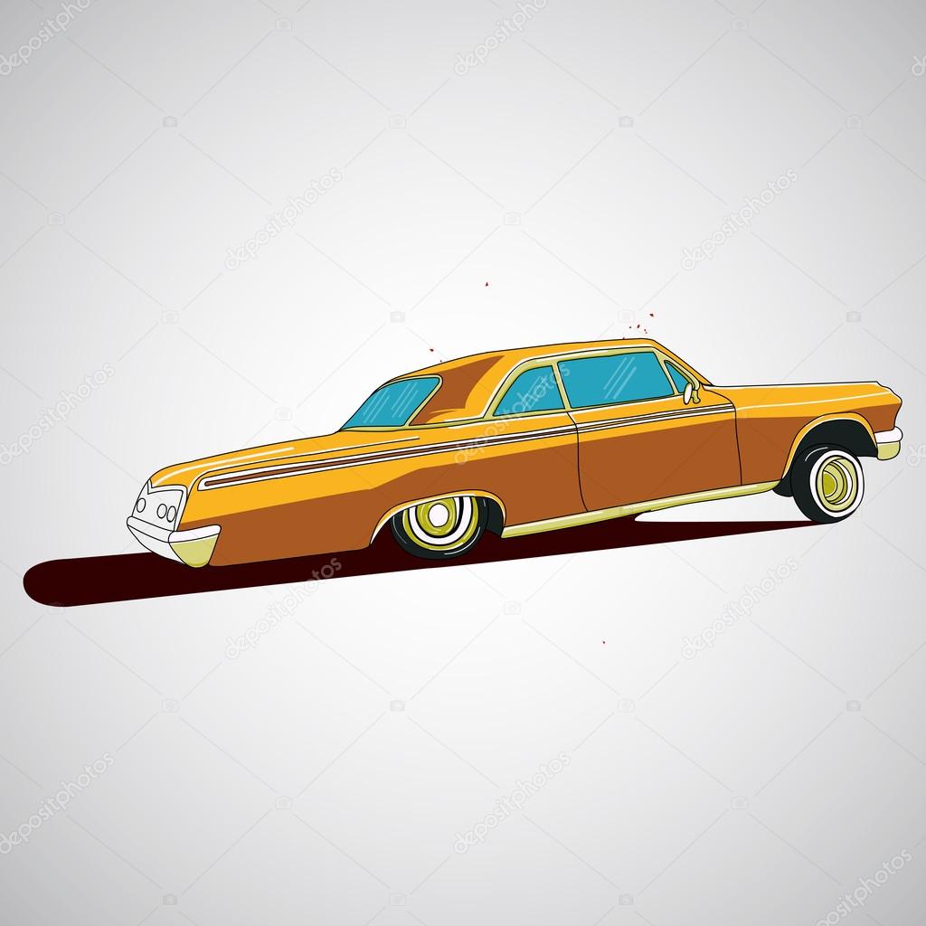 Vintage low rider logo, badge, sign, emblems, sticers and elements