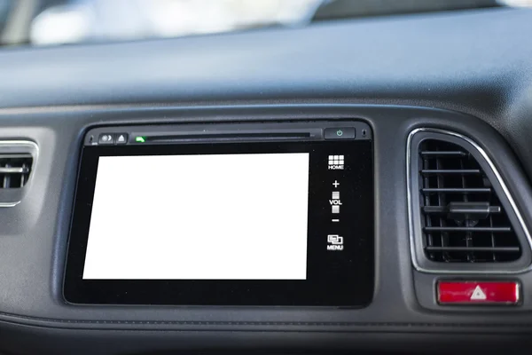 Blank modern car's display screen