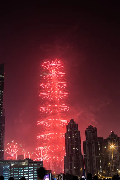 New year fireworks show at Burj khalifa in Dubai