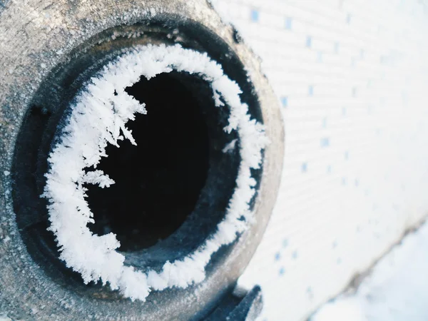 Fire hydrant in frost