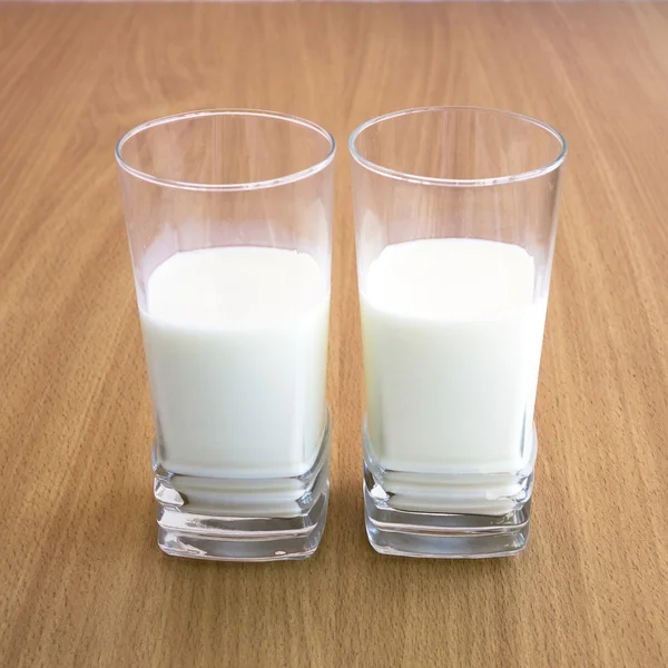 A glass of cold milk.