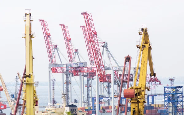 Dockyard cranes in Odessa Marine Trade Port