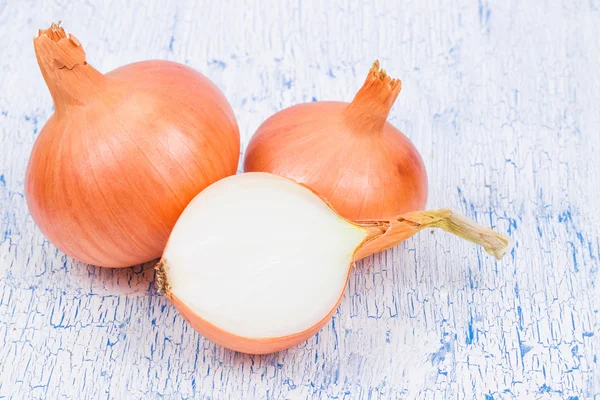 White onions in a peel on an