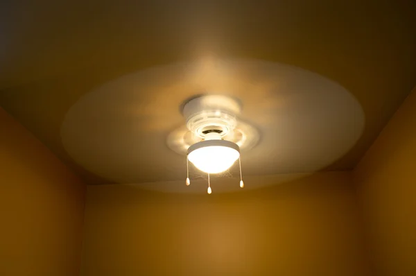 Fan light on ceiling at long shutter speed