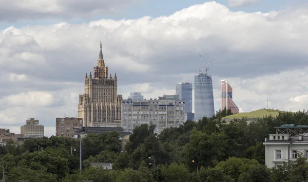 Ministry of Foreign Affairs of Russia on the background of which is returned to the complex modern skyscrapers Moscow City