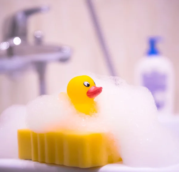 Bath, bathing, bath foam, toys, duck